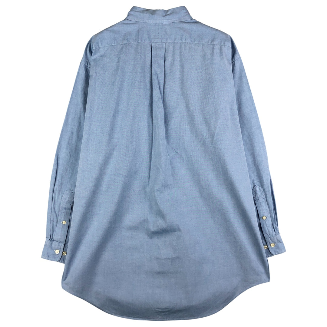 Ralph Lauren Classic Fit Long Sleeve Button Down Shirt, Men's Size L cotton Blue type light blue Vintage Second Hand