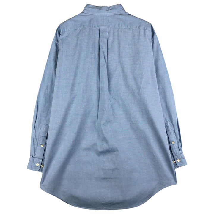 Ralph Lauren Classic Fit Long Sleeve Button Down Shirt, Men's Size L cotton Blue type light blue Vintage Second Hand