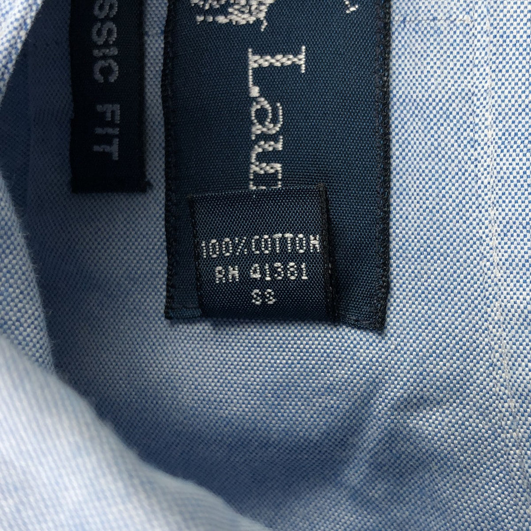Ralph Lauren Classic Fit Long Sleeve Button Down Shirt, Men's Size L cotton Blue type light blue Vintage Second Hand