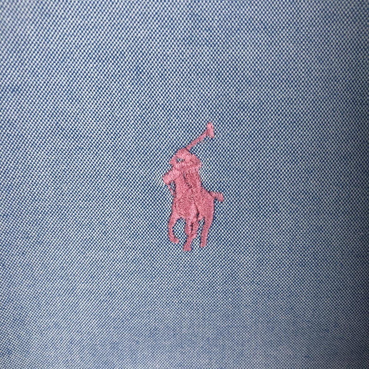 Ralph Lauren Classic Fit Long Sleeve Button Down Shirt, Men's Size L cotton Blue type light blue Vintage Second Hand