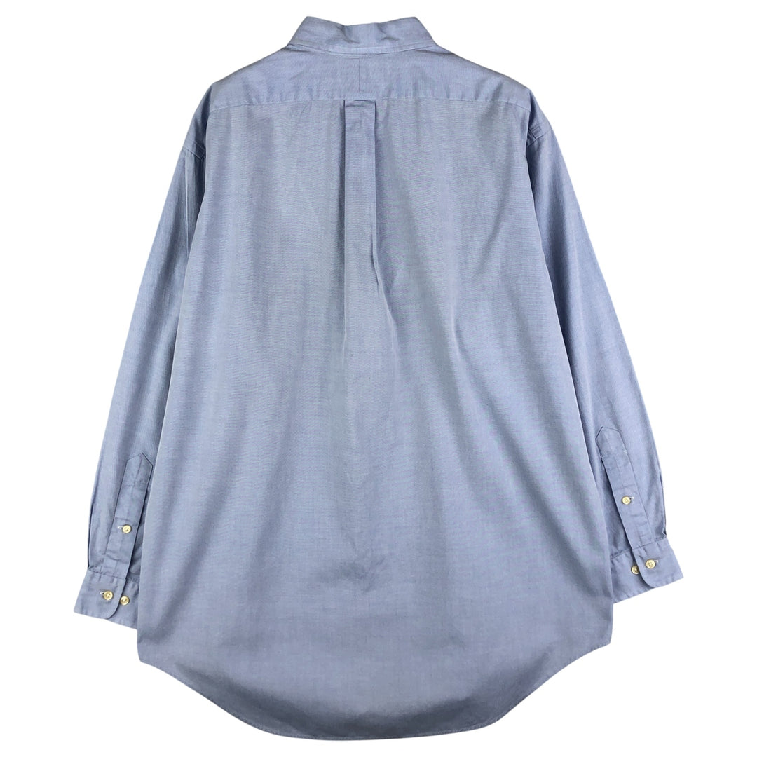 Ralph Lauren Classic Fit Long Sleeve Button Down Shirt, Men's Size L cotton Blue type light blue Vintage Second Hand