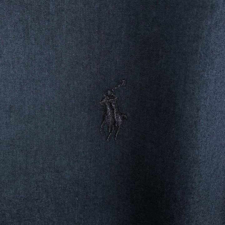 Ralph Lauren POLO by Ralph Lauren YARMOUTH long sleeve button down shirt, men's size M cotton navy blue type Vintage Second Hand