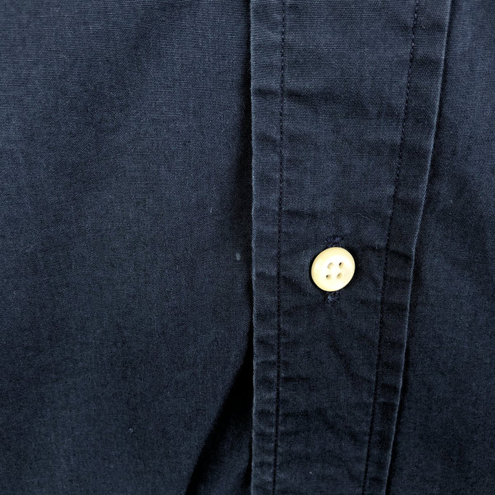 Ralph Lauren POLO by Ralph Lauren YARMOUTH long sleeve button down shirt, men's size M cotton navy blue type Vintage Second Hand