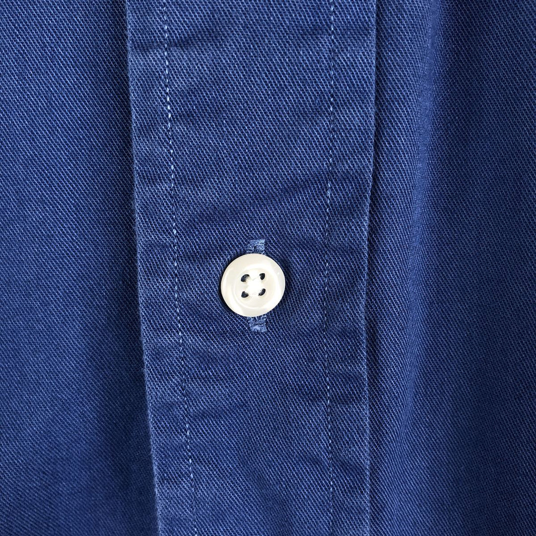 Ralph Lauren POLO by Ralph Lauren BLAIRE long-sleeved button-down shirt, men's size L cotton blue type Vintage Second Hand