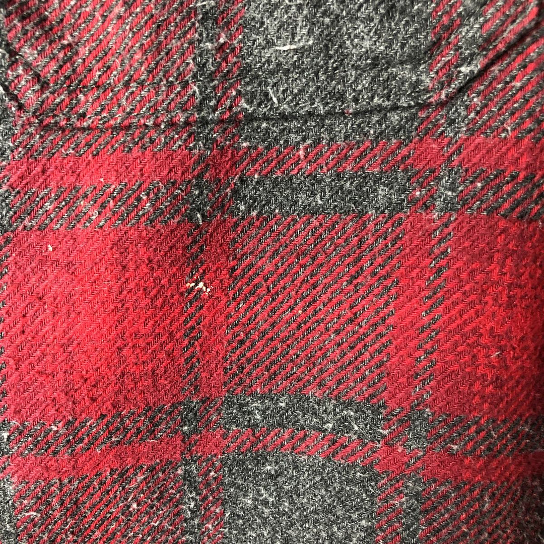 ORVIS Long Sleeve Flannel Check Shirt, Men's Size L cotton red type Vintage Second Hand