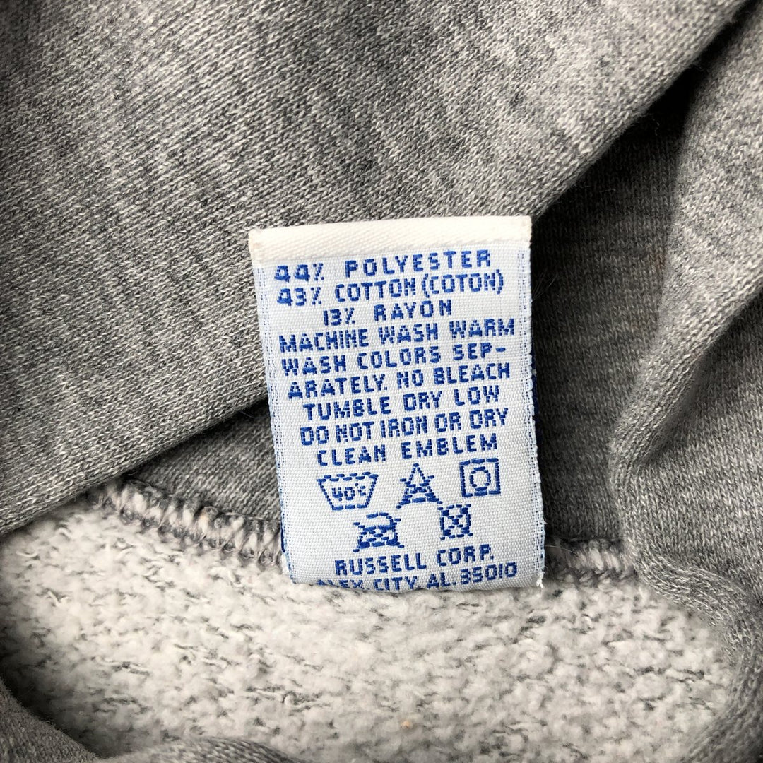 Vintage 90'S Russell pullover sweatshirt, made in the USA, size L, men's polyester gray type Vintage Second Hand
