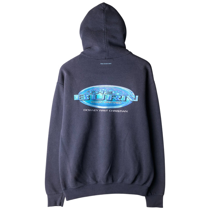 Vintage Lee pullover sweatshirt from the 90'S to 00s, made in the USA, size M. cotton navy blue type Vintage Second Hand