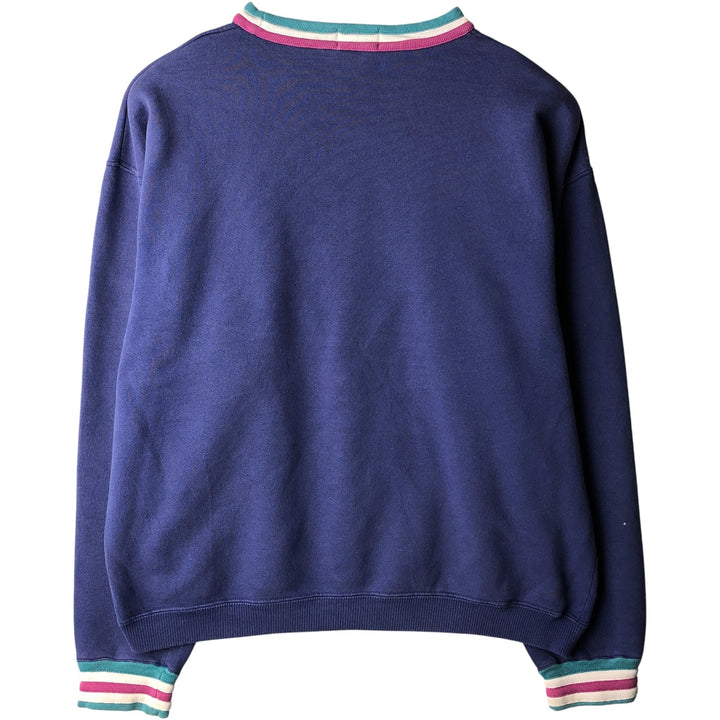 Vintage 80s-90'S Lacoste IZOD logo sweatshirt, made in the USA, men's size L cotton purple type Vintage Second Hand