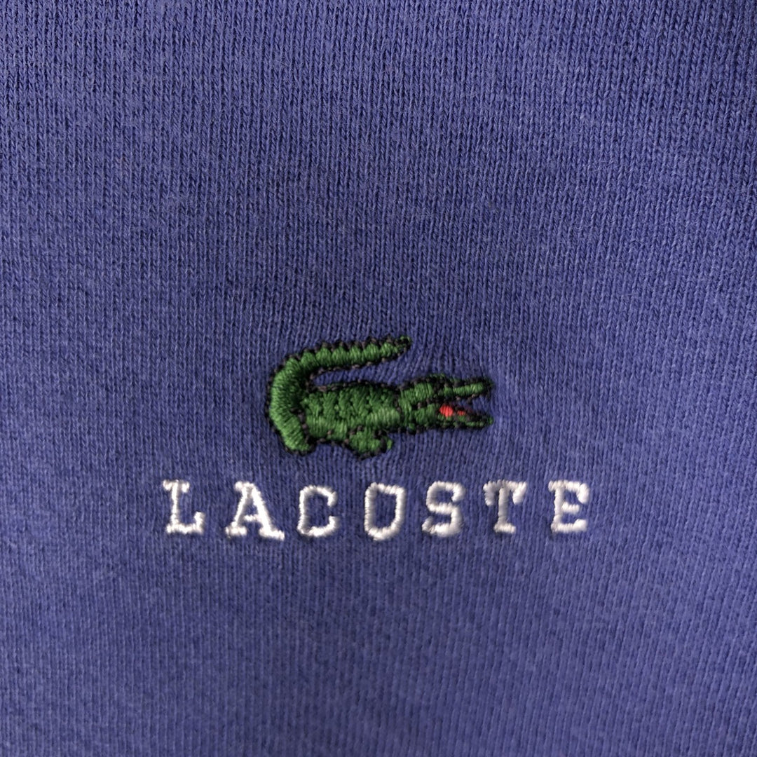 Vintage 80s-90'S Lacoste IZOD logo sweatshirt, made in the USA, men's size L cotton purple type Vintage Second Hand