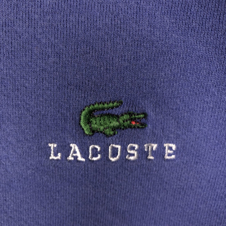 Vintage 80s-90'S Lacoste IZOD logo sweatshirt, made in the USA, men's size L cotton purple type Vintage Second Hand