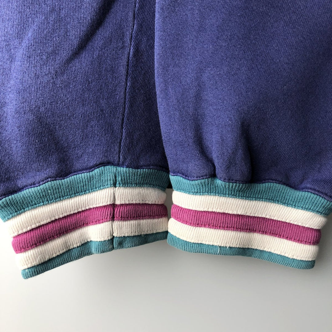 Vintage 80s-90'S Lacoste IZOD logo sweatshirt, made in the USA, men's size L cotton purple type Vintage Second Hand