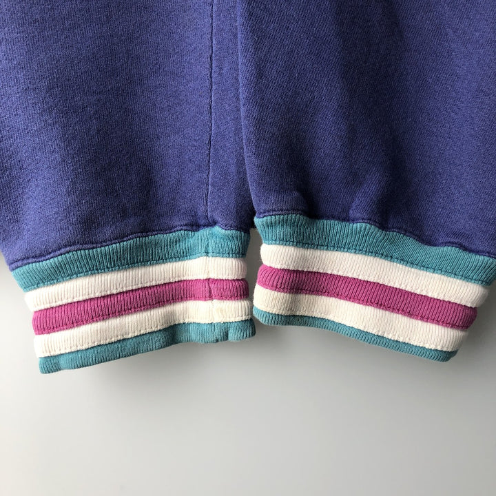 Vintage 80s-90'S Lacoste IZOD logo sweatshirt, made in the USA, men's size L cotton purple type Vintage Second Hand