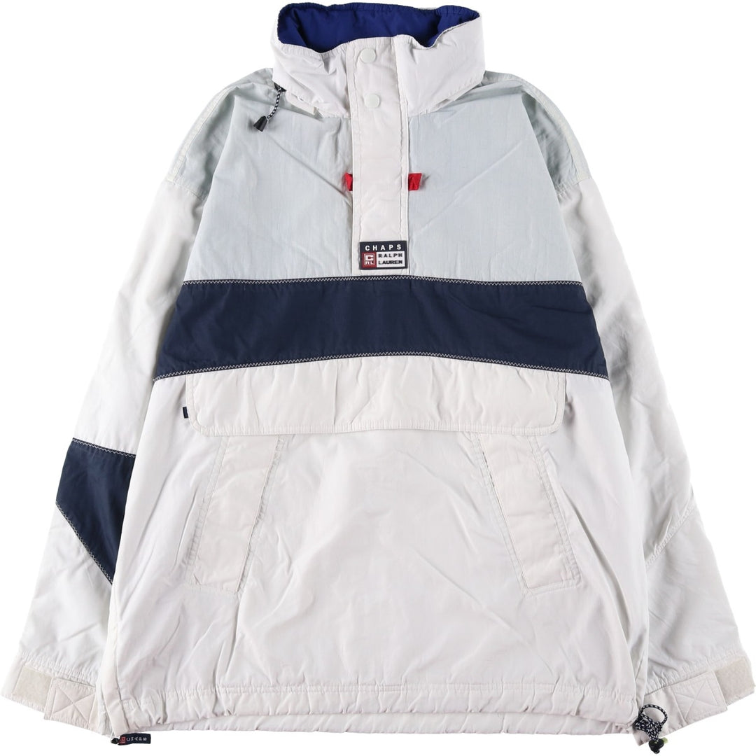 Ralph Lauren CHAPS Anorak Jacket, Men's Size M polyester white type Vintage Second Hand