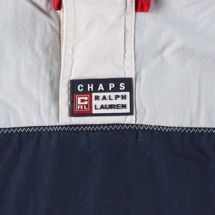 Ralph Lauren CHAPS Anorak Jacket, Men's Size M polyester white type Vintage Second Hand