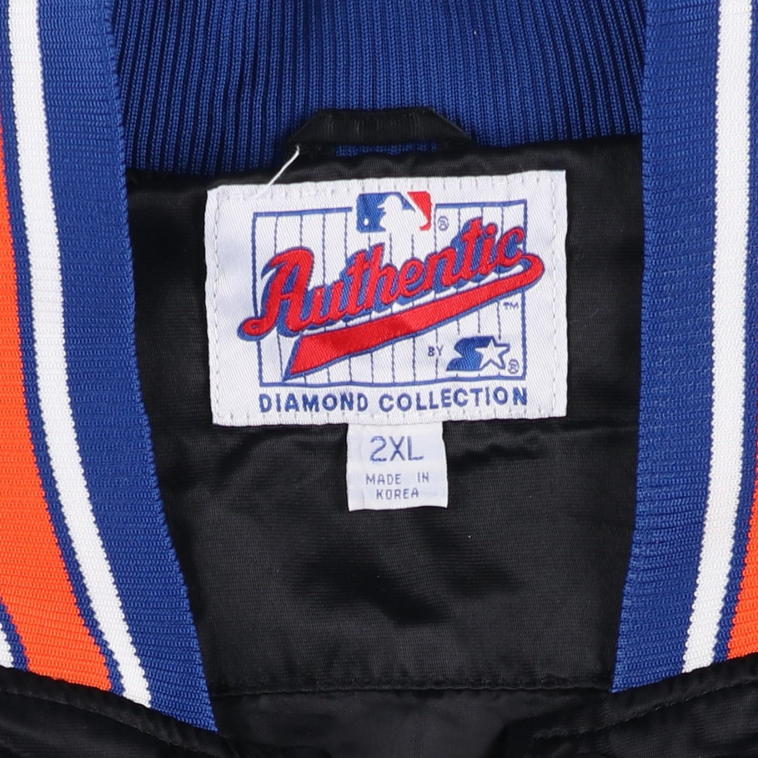 90'S Starter MLB New York Mets Nylon Stadium Jacket, Vintage, Men's XXL Nylon black type Vintage Second Hand