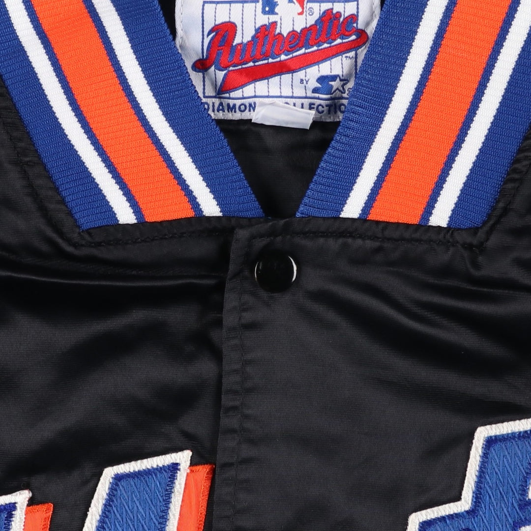 90'S Starter MLB New York Mets Nylon Stadium Jacket, Vintage, Men's XXL Nylon black type Vintage Second Hand