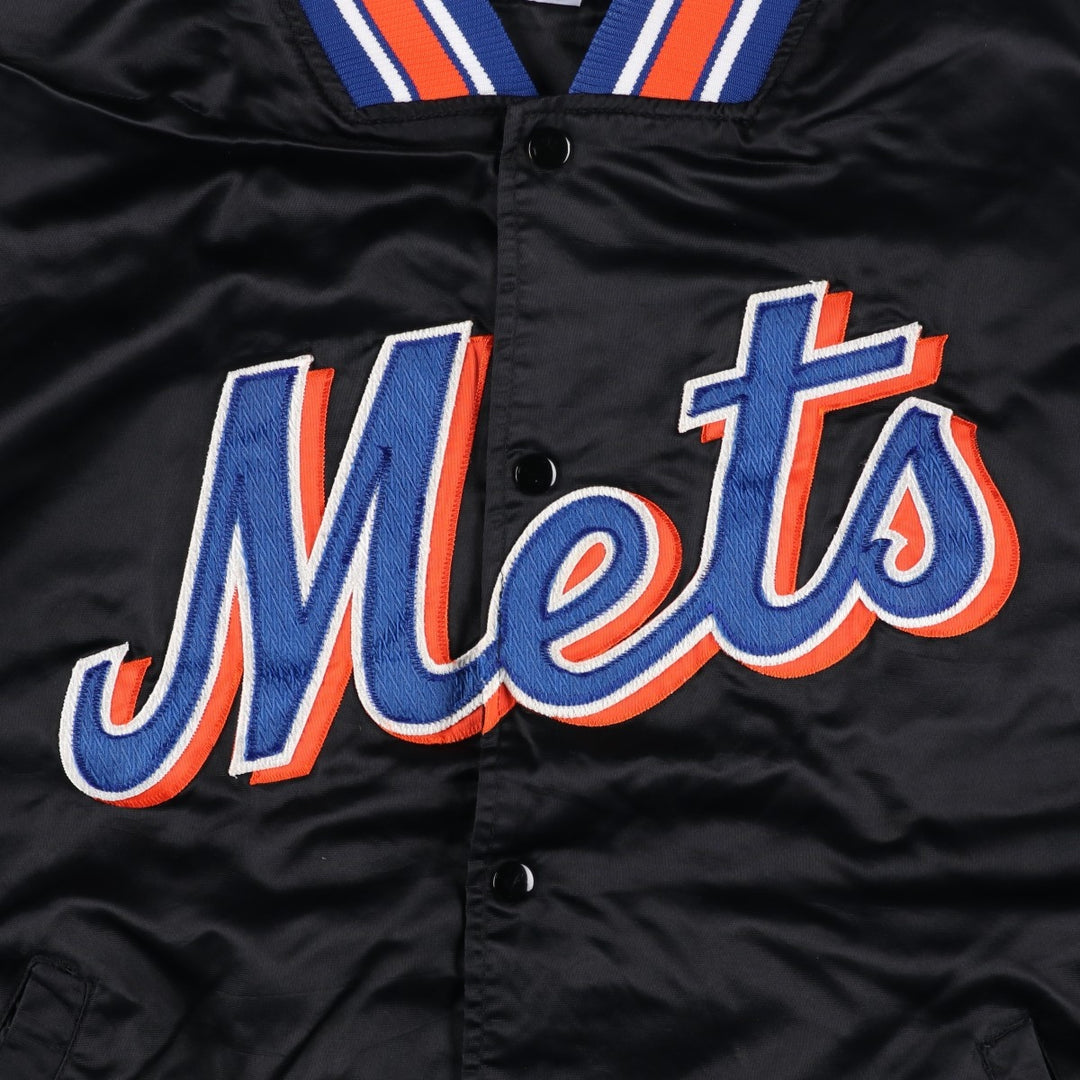 90'S Starter MLB New York Mets Nylon Stadium Jacket, Vintage, Men's XXL Nylon black type Vintage Second Hand