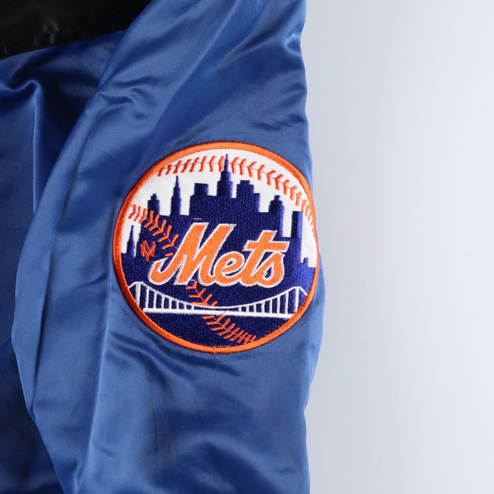 90'S Starter MLB New York Mets Nylon Stadium Jacket, Vintage, Men's XXL Nylon black type Vintage Second Hand