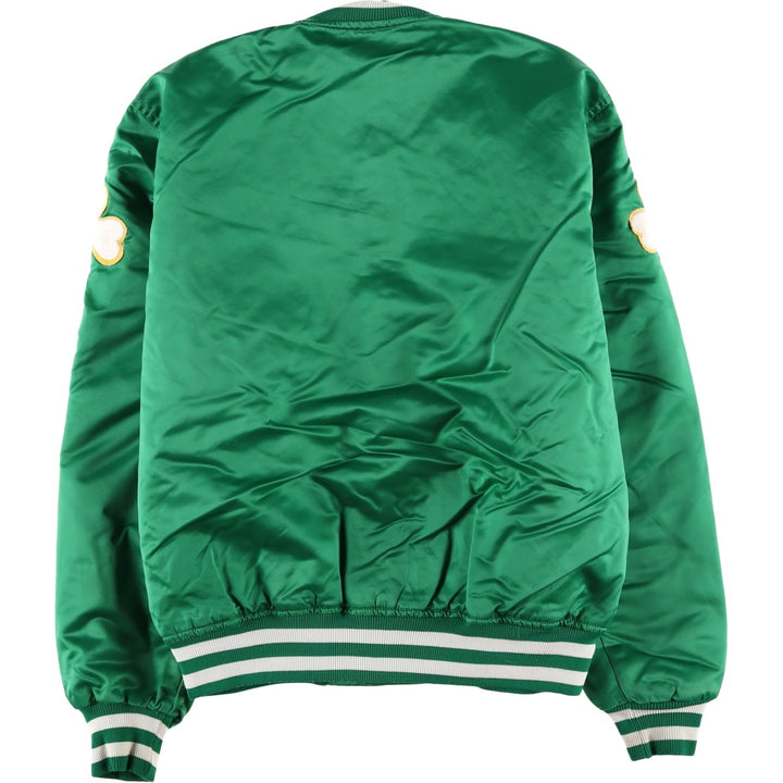 Starter NBA Boston Celtics Padded Nylon Stadium Jacket, Made in USA, Men's Size L Nylon green type Vintage Second Hand