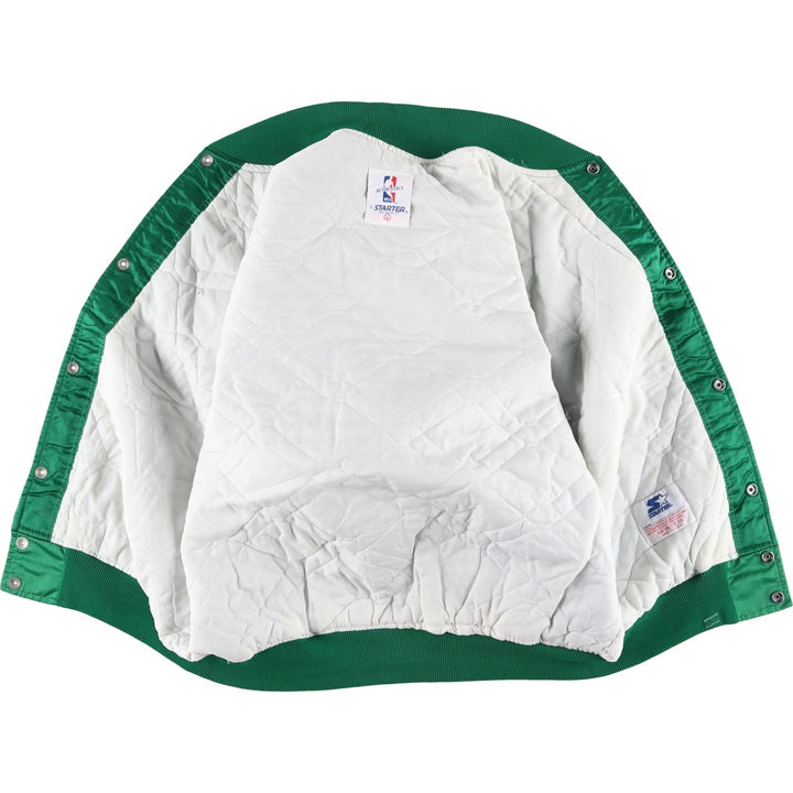Starter NBA Boston Celtics Padded Nylon Stadium Jacket, Made in USA, Men's Size L Nylon green type Vintage Second Hand