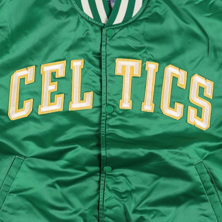 Starter NBA Boston Celtics Padded Nylon Stadium Jacket, Made in USA, Men's Size L Nylon green type Vintage Second Hand