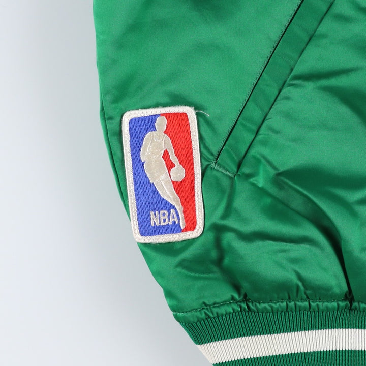 Starter NBA Boston Celtics Padded Nylon Stadium Jacket, Made in USA, Men's Size L Nylon green type Vintage Second Hand