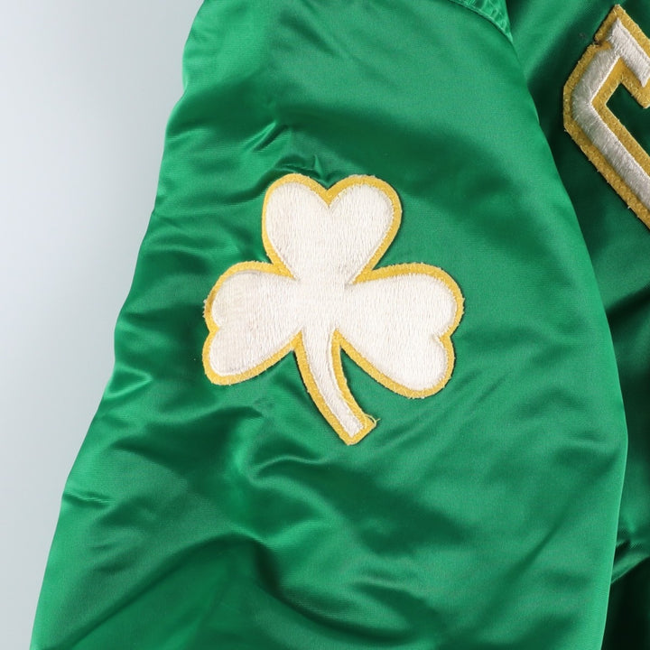 Starter NBA Boston Celtics Padded Nylon Stadium Jacket, Made in USA, Men's Size L Nylon green type Vintage Second Hand