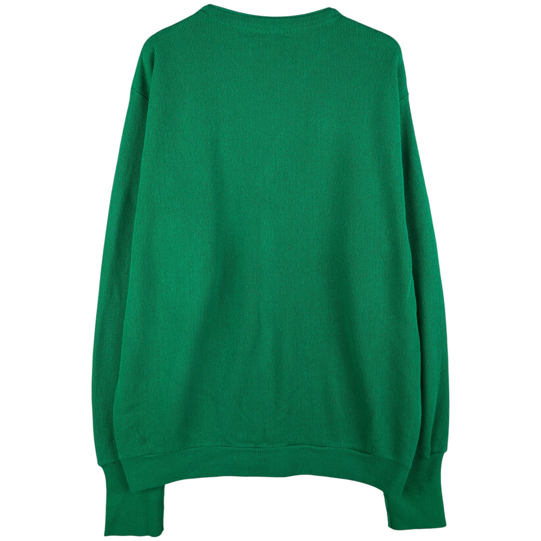 90'S IZOD acrylic knit cardigan, made in the USA, men's size XL, vintage acrylic green type Vintage Second Hand