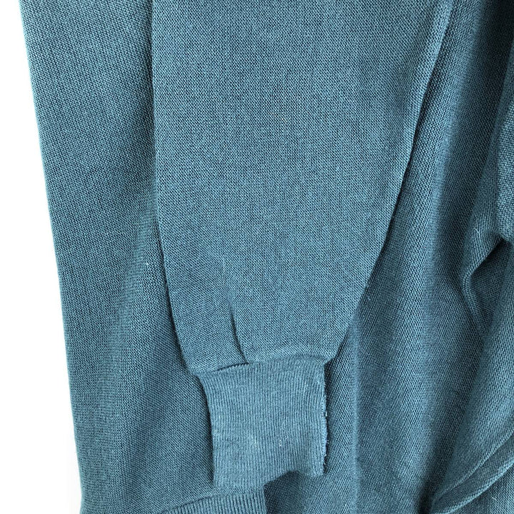 90'S IZOD acrylic knit cardigan, made in the USA, men's size L, vintage acrylic green type Vintage Second Hand