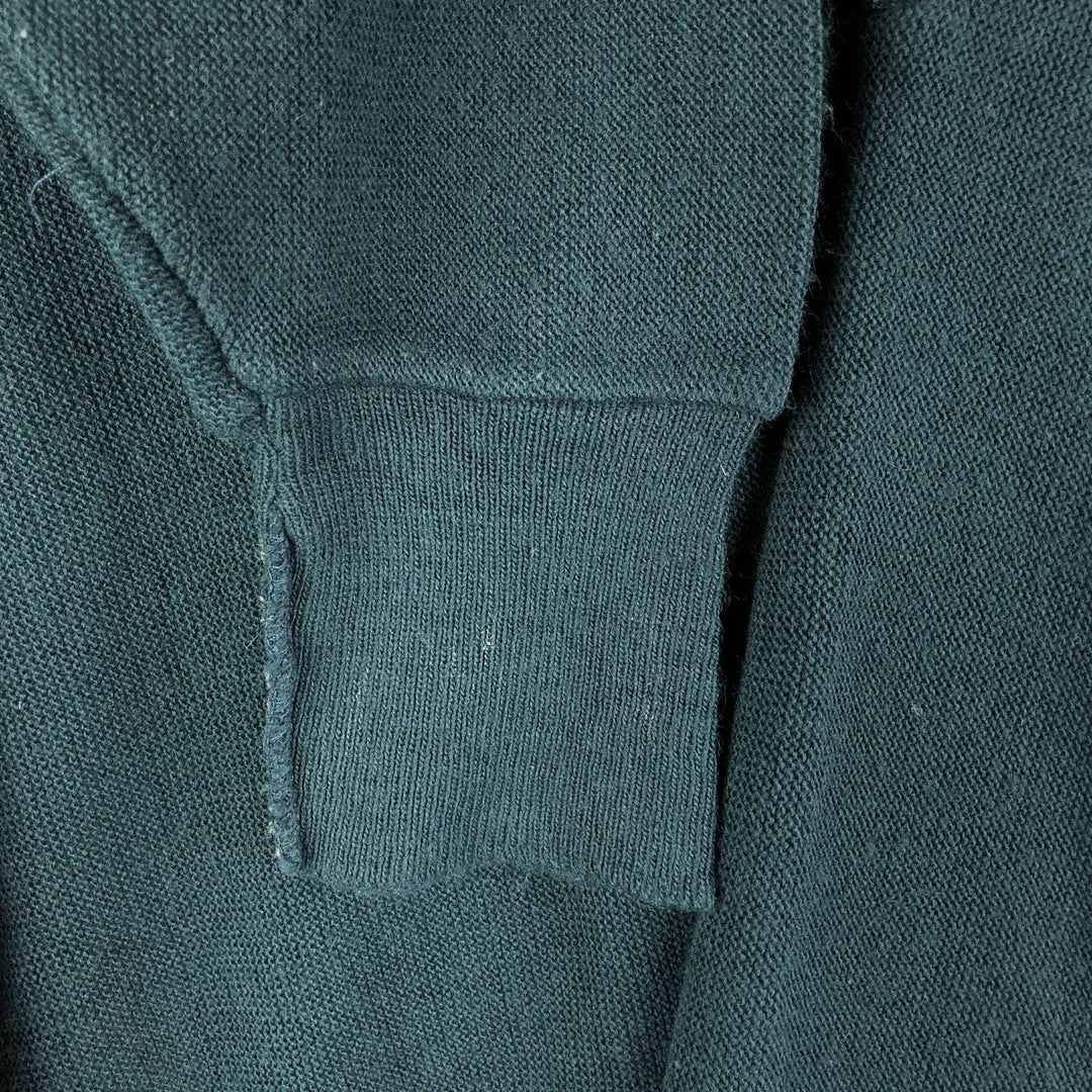90'S IZOD acrylic knit cardigan, made in the USA, men's size L, vintage acrylic green type Vintage Second Hand