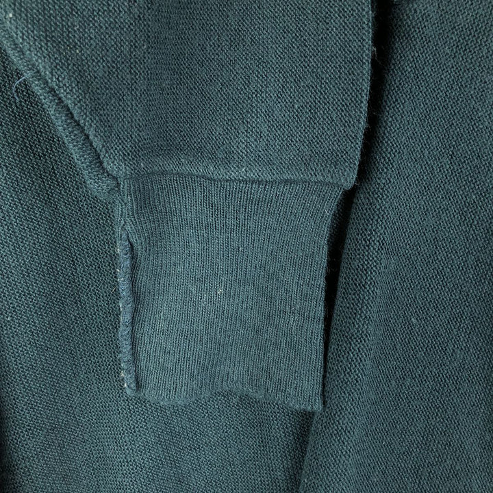 90'S IZOD acrylic knit cardigan, made in the USA, men's size L, vintage acrylic green type Vintage Second Hand