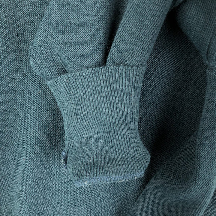 90'S IZOD acrylic knit cardigan, made in the USA, men's size L, vintage acrylic green type Vintage Second Hand