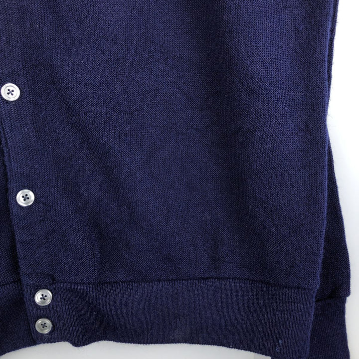 Vintage 90'S DAVID TAYLOR acrylic knit cardigan, made in the USA, men's size XL acrylic navy blue type Vintage Second Hand