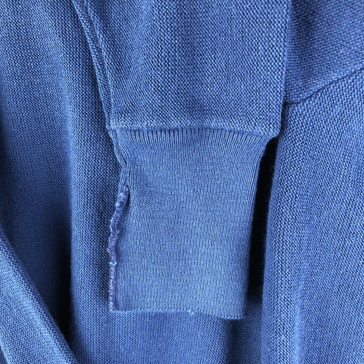 90'S Arrow Tournament Acrylic Knit Cardigan, Made in USA, Men's Size Medium, Vintage acrylic blue type Vintage Second Hand