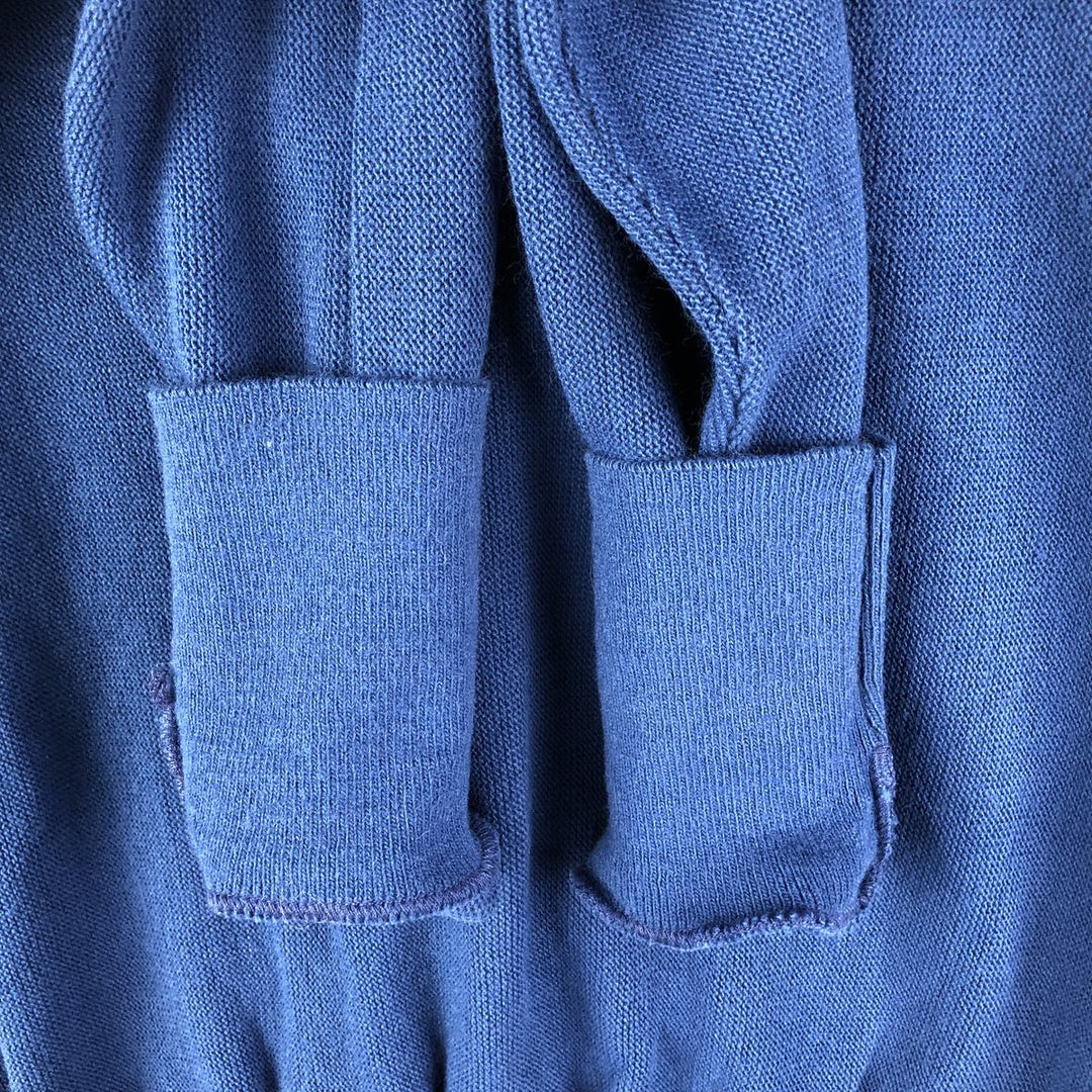 90'S Arrow Tournament Acrylic Knit Cardigan, Made in USA, Men's Size Medium, Vintage acrylic blue type Vintage Second Hand