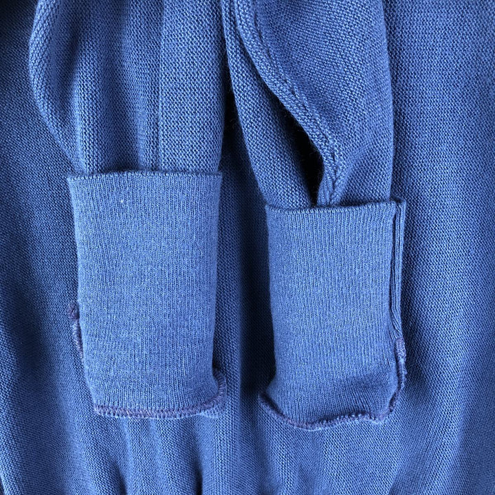 90'S Arrow Tournament Acrylic Knit Cardigan, Made in USA, Men's Size Medium, Vintage acrylic blue type Vintage Second Hand