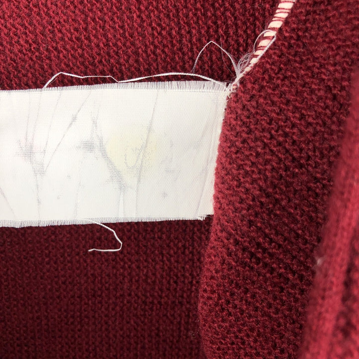 Jantzen knit cardigan, made in the USA, men's size L unclear wine-red Vintage Second Hand
