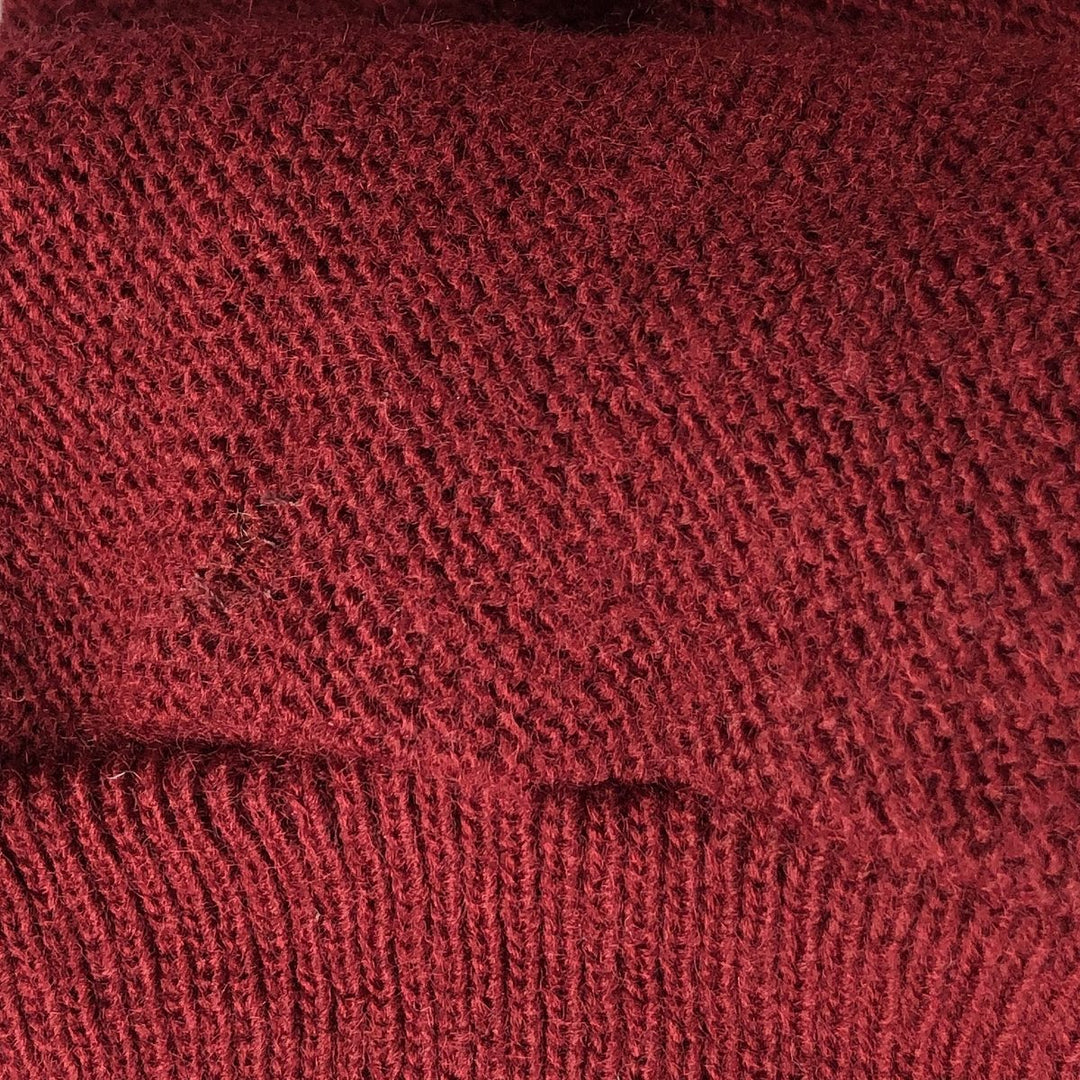 Jantzen knit cardigan, made in the USA, men's size L unclear wine-red Vintage Second Hand