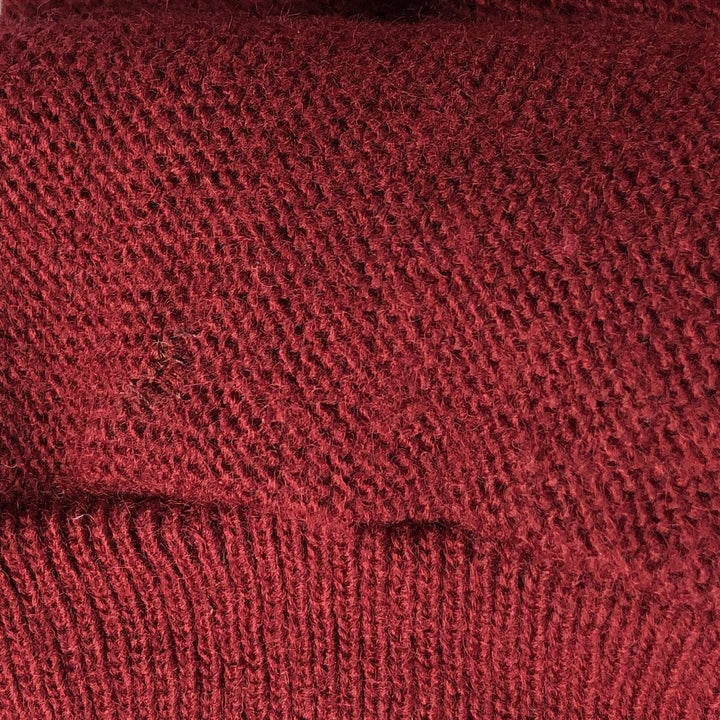 Jantzen knit cardigan, made in the USA, men's size L unclear wine-red Vintage Second Hand