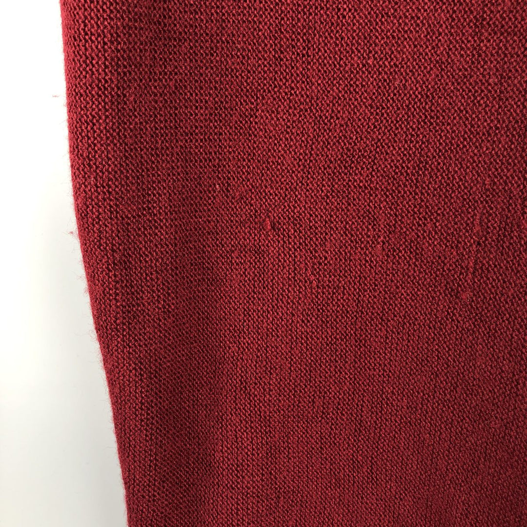 Jantzen knit cardigan, made in the USA, men's size L unclear wine-red Vintage Second Hand