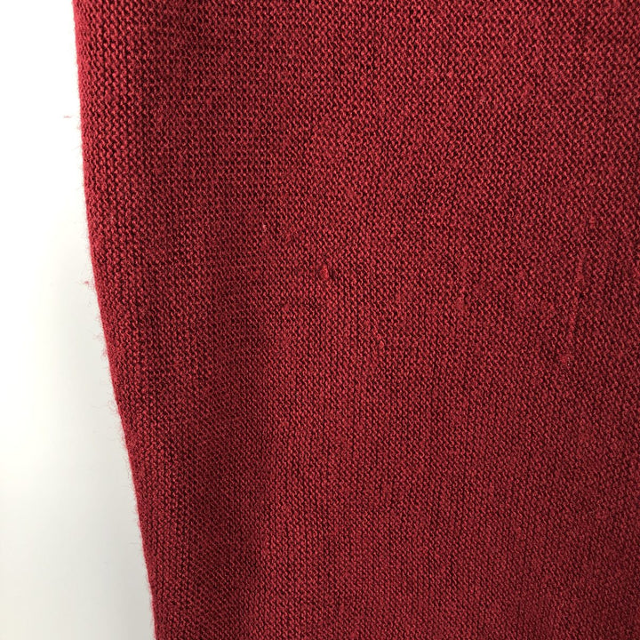 Jantzen knit cardigan, made in the USA, men's size L unclear wine-red Vintage Second Hand
