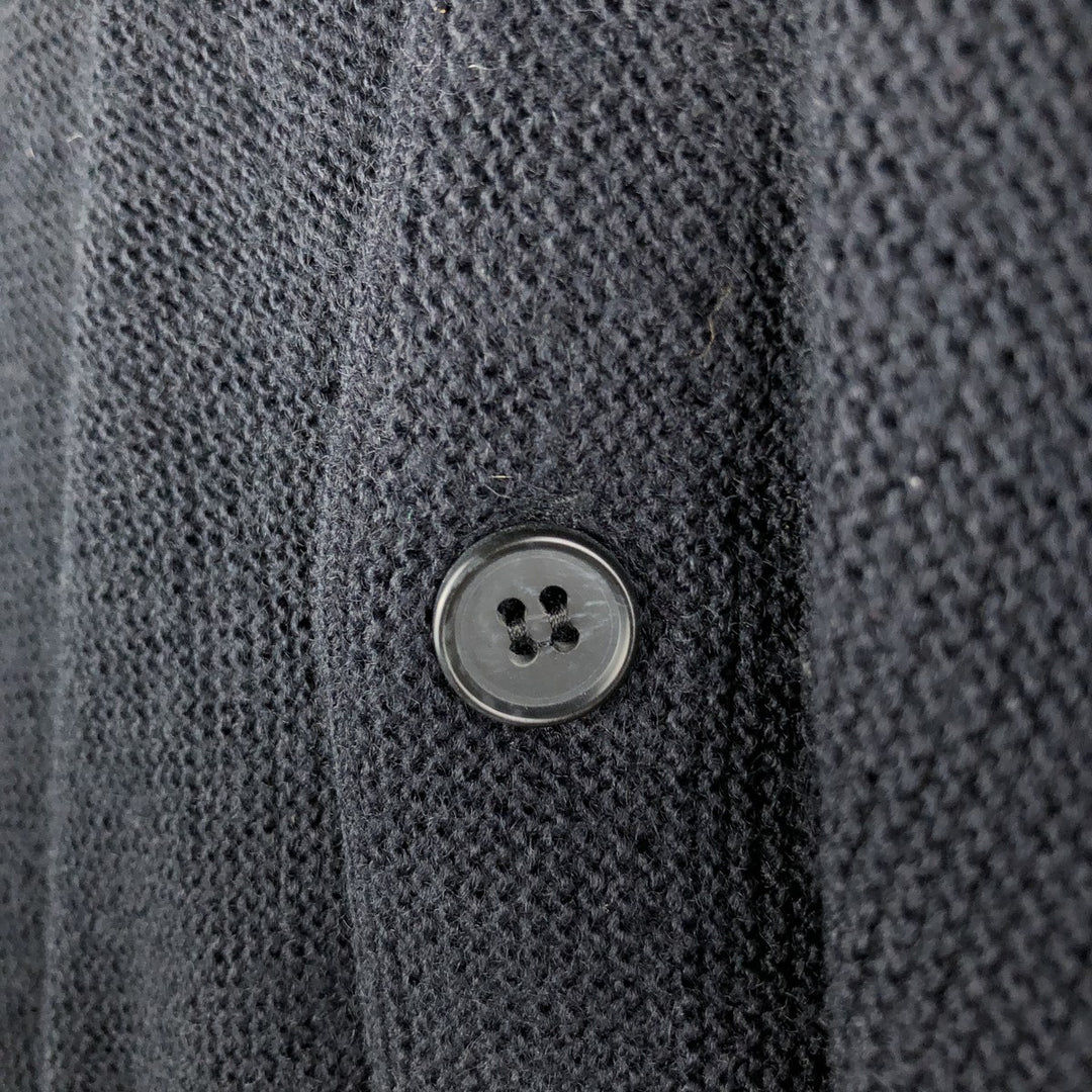 Vintage 1980'S Jantzen acrylic knit cardigan, made in the USA, size L, men's unclear black type Vintage Second Hand