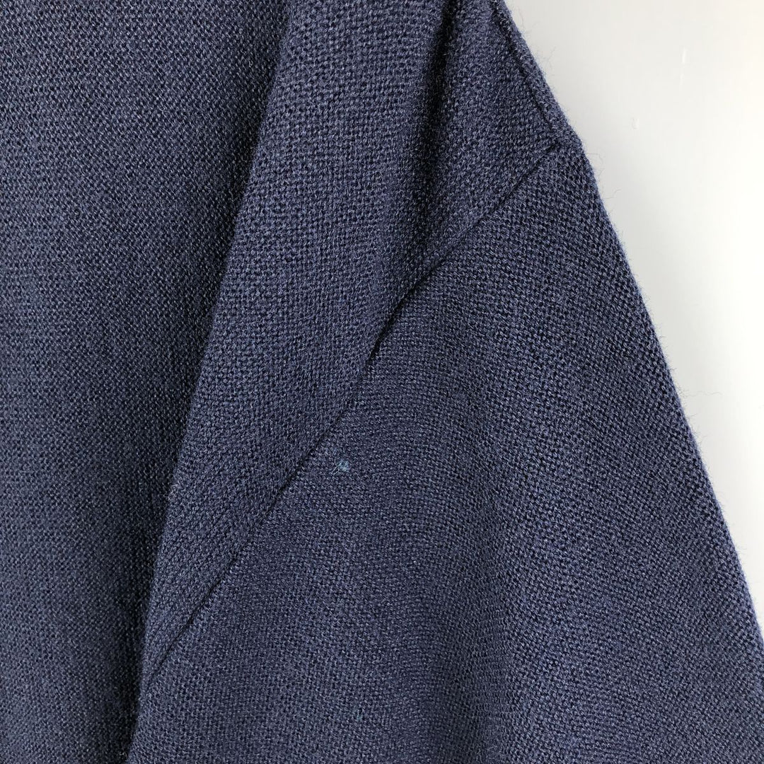 Vintage 80s-90'S Arnold Palmer acrylic knit cardigan, made in the USA, size L, men's acrylic navy blue type Vintage Second Hand
