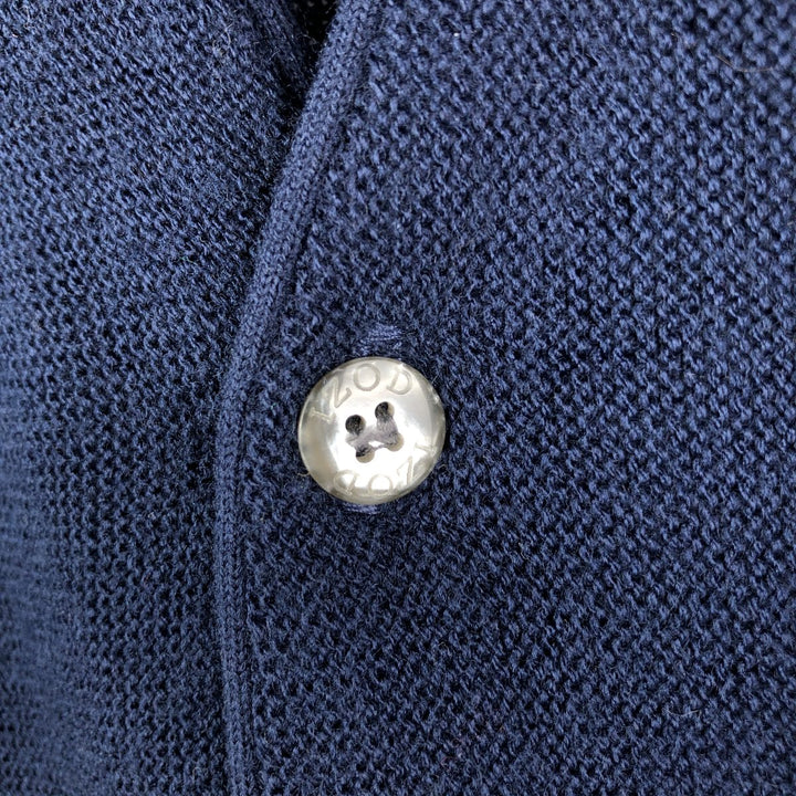 Vintage IZOD acrylic knit cardigan, made in the USA, men's size XL acrylic navy blue type Vintage Second Hand