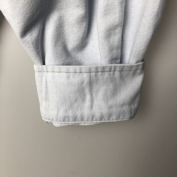 Ralph Lauren YARMOUTH long sleeve button down shirt, men's size L cotton Blue type light blue Vintage Second Hand