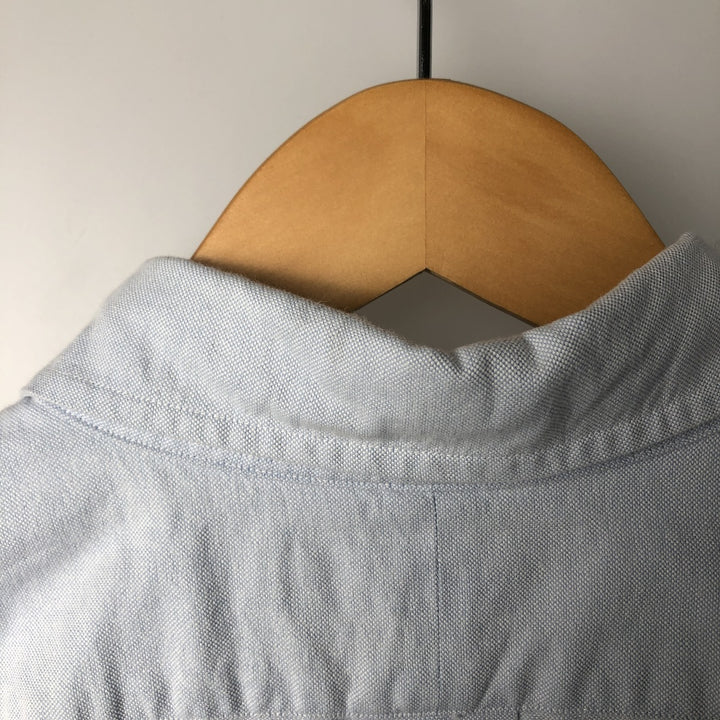 Ralph Lauren YARMOUTH long sleeve button down shirt, men's size L cotton Blue type light blue Vintage Second Hand