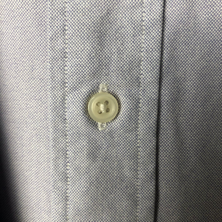 Ralph Lauren YARMOUTH long sleeve button down shirt, men's XL size cotton Blue type light blue Vintage Second Hand