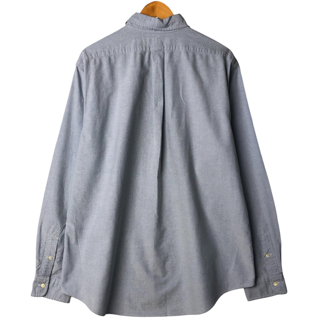 Ralph Lauren CUSTOM FIT long sleeve button down shirt, men's XL size cotton Blue type light blue Vintage Second Hand