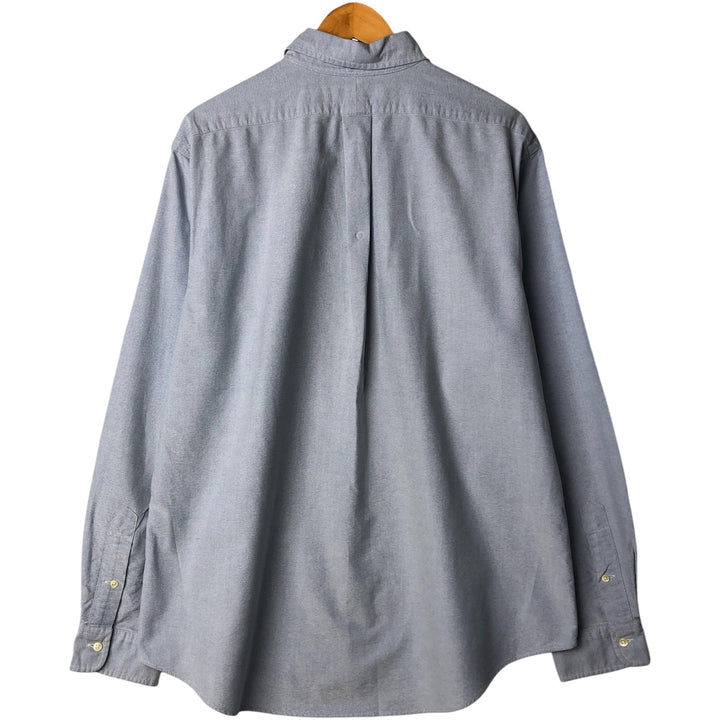 Ralph Lauren CUSTOM FIT long sleeve button down shirt, men's XL size cotton Blue type light blue Vintage Second Hand