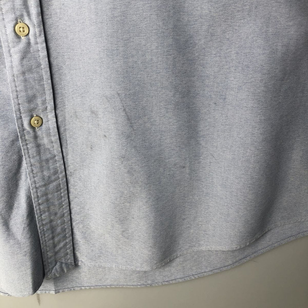 Ralph Lauren CUSTOM FIT long sleeve button down shirt, men's XL size cotton Blue type light blue Vintage Second Hand